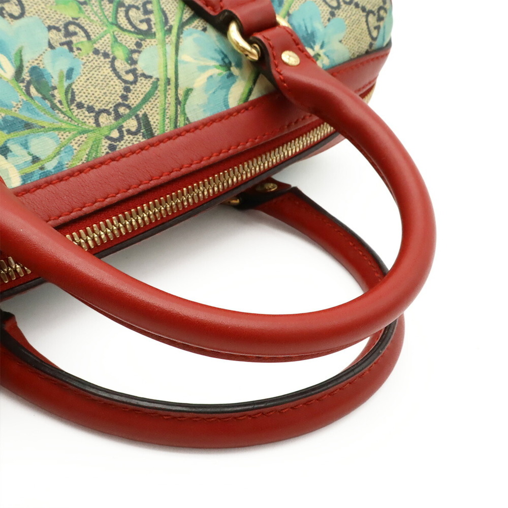 GUCCI GG Blooms Supreme Handbag/Shoulder Bag, Flower Pattern, Beige/Red, 409529 - Picture 5 of 9